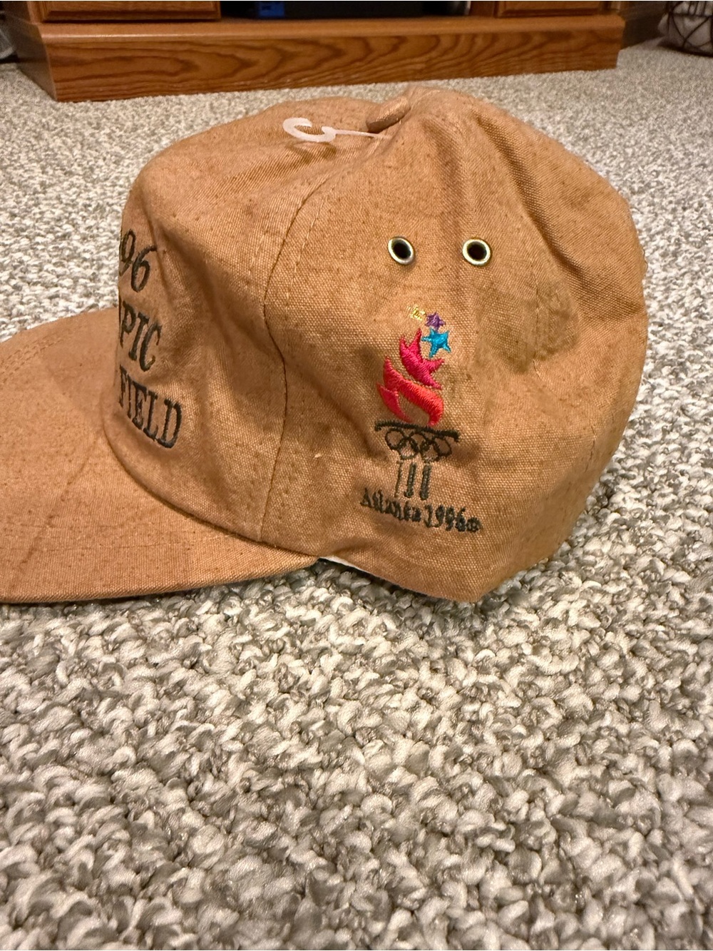 Vintage 1996 Atlanta Olympics Track and Field Coca Cola Hat NEW - Picture 2 of 6